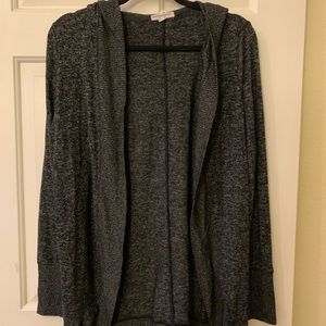 Dark heather grey cardigan